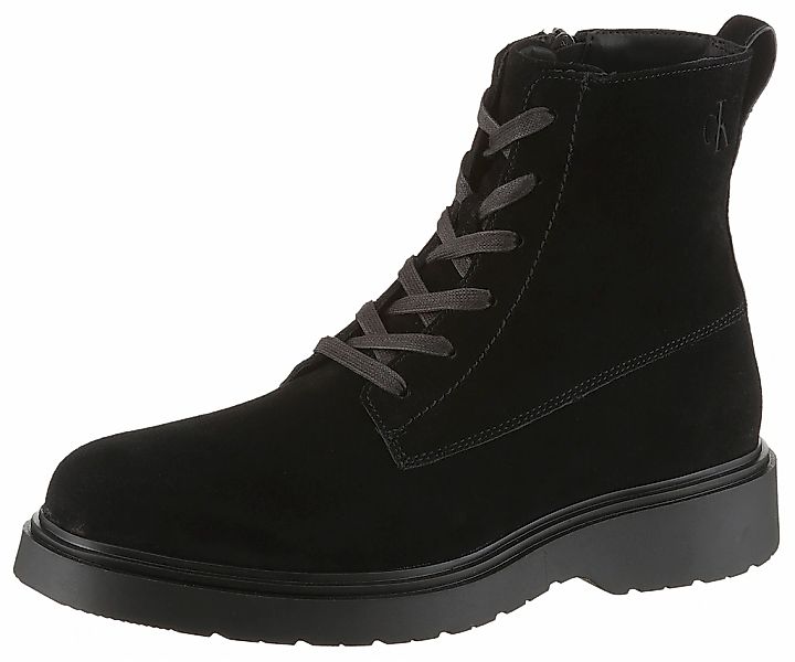 Calvin Klein Jeans Schnürboots "COMBAT ESS LACE UP ZIP BOOT SU", Schnürstie günstig online kaufen