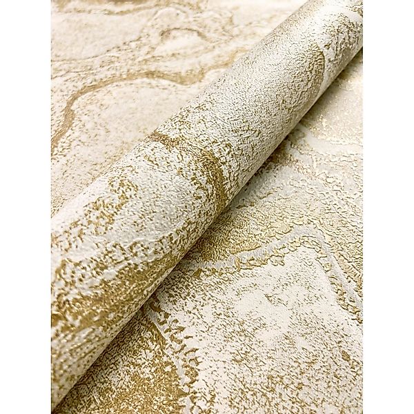 Newroom Vliestapete Dione Gold Marmor Modern FSC® günstig online kaufen