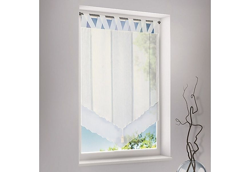 Gerster Gardine Gerster Fensterhänger B = 60 x H =97 cmHalbtranspa, halbtra günstig online kaufen