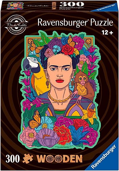 Ravensburger Puzzle Wooden, Frida Kahlo, 300 Puzzleteile, Made in Europe günstig online kaufen