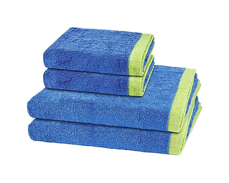 Cawö Handtuch Set Lifestyle Splash, Walkfrottee (Spar-Set, 4-St), 2 X Handt günstig online kaufen