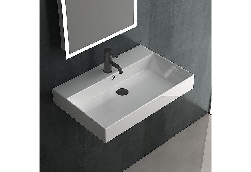 Alpenberger Waschbecken Waschtisch 70 cm Handwaschbecken Hängewaschbecken A günstig online kaufen