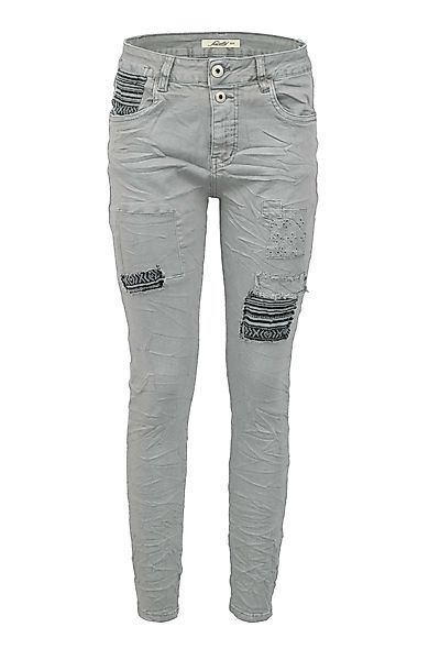 Jewelly Regular-fit-Jeans Stretch Boyfriend Jeans - günstig online kaufen