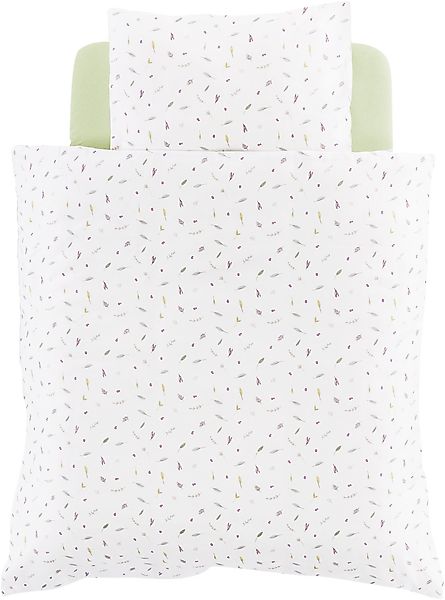 Träumeland Babybettwäsche "Zuhause" 2 Stk. mit Allover-Print günstig online kaufen