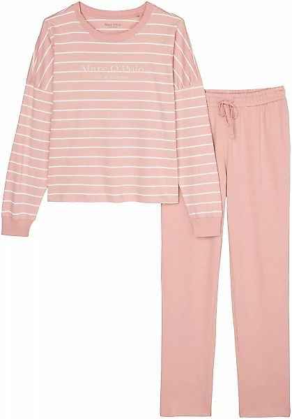 Marc OPolo Pyjama, (Set, 2 tlg.), mit Oberteil in Ringel-Optik günstig online kaufen