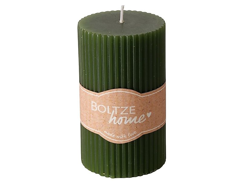 BOLTZE Duftkerze Classic Stumpenkerze grün 10cm (1 Stück) günstig online kaufen