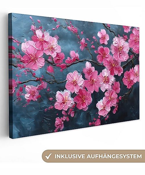 OneMillionCanvasses® Leinwandbild Blume - Blüten - Rosa - Abstrakt, Fotodru günstig online kaufen