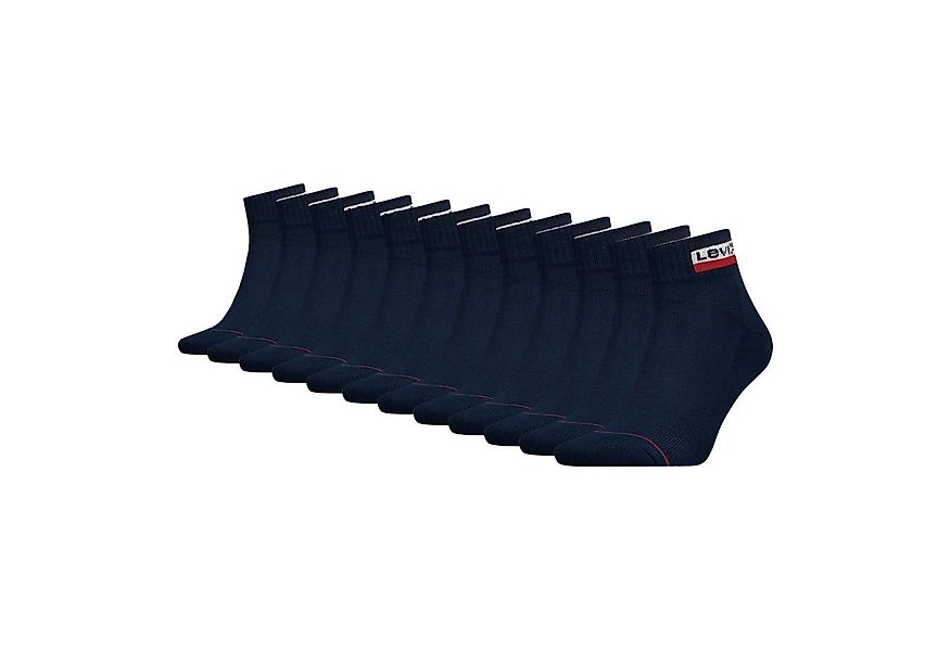 Levi's® Kurzsocken Mid Cut (6-Paar) mit weicher Frottee-Sohle günstig online kaufen