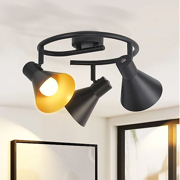 ZMH Deckenstrahler Schwarz Deckenlampen E14 Vintage günstig online kaufen