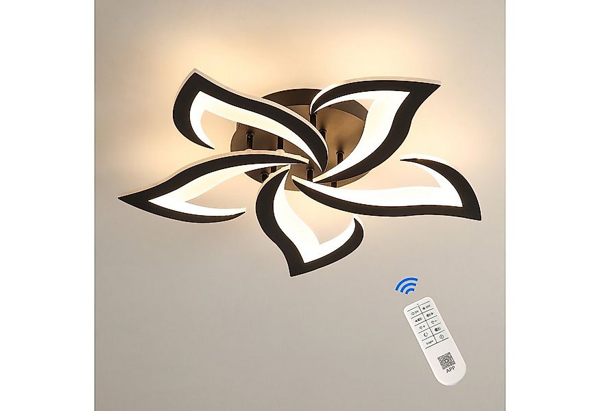 Goeco LED Deckenleuchte Acryl Dekolampe, Schwalbenschwanzlampe, fernbedienb günstig online kaufen