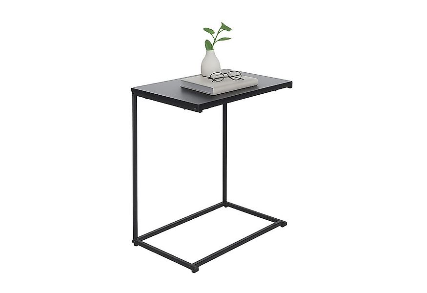 relaxdays Beistelltisch in C Form, schwarz günstig online kaufen