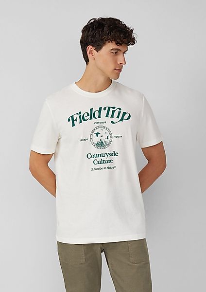 s.Oliver Kurzarmshirt T-Shirt Baumwoll-T-Shirt mit Frontprint günstig online kaufen