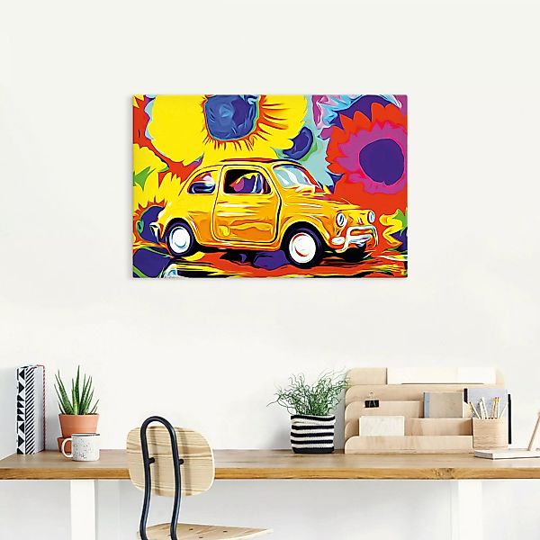 Artland Wandbild "Fiat 500", Auto, (1 St.) günstig online kaufen