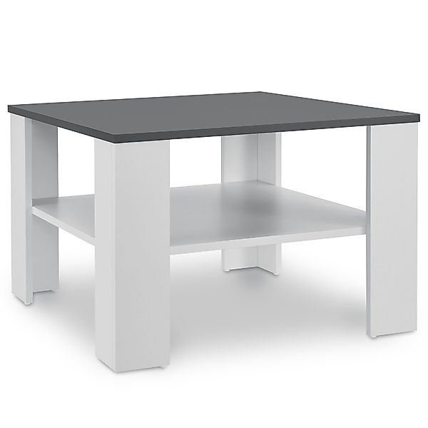 Juskys Couchtisch, Weiß / Dunkelgrau mit günstig online kaufen