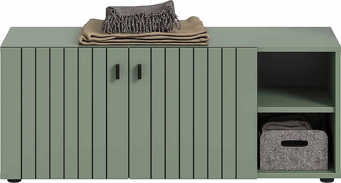 INOSIGN Sitzbank "TATIO, 106x43x37 cm, 2 Türen, 2 offene Fächer" Sitzbank u günstig online kaufen