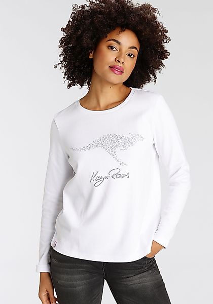 KangaROOS Sweatshirt Langarm, figurumspielend, unifarben, mit günstig online kaufen