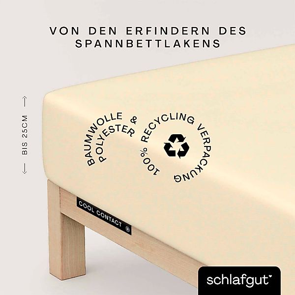Schlafgut Spannbettlaken "Cool Contact" 100% gekämmte Mikrofaser günstig online kaufen