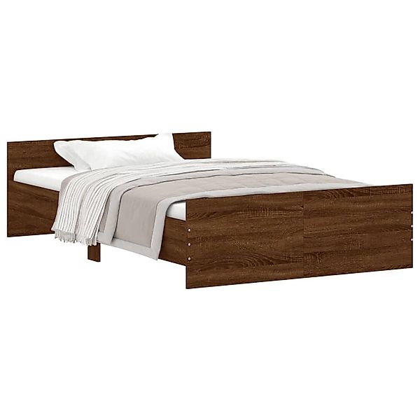 vidaXL Bett Bettgestell mit Kopf- und günstig online kaufen