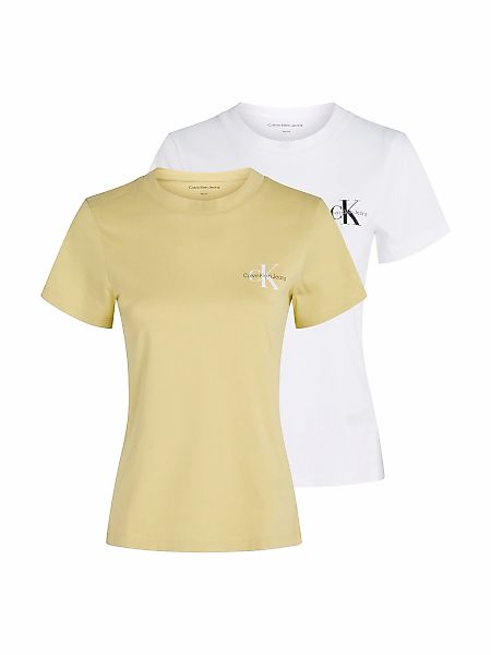 Calvin Klein Jeans T-Shirt "2-PACK MONOLOGO SLIM TEE" günstig online kaufen