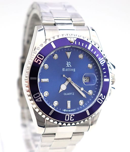 Rötting Design Quarzuhr Herrenuhr Quarz blaue günstig online kaufen