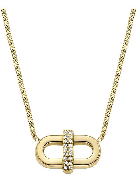 Fossil Collier Fossil Damen-Kette Edelstahl Glasstein günstig online kaufen