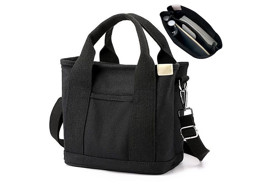 Bextsrack Handtasche Schultertasche Canvas, Umhängetasche Tote Bag mit Reiß günstig online kaufen