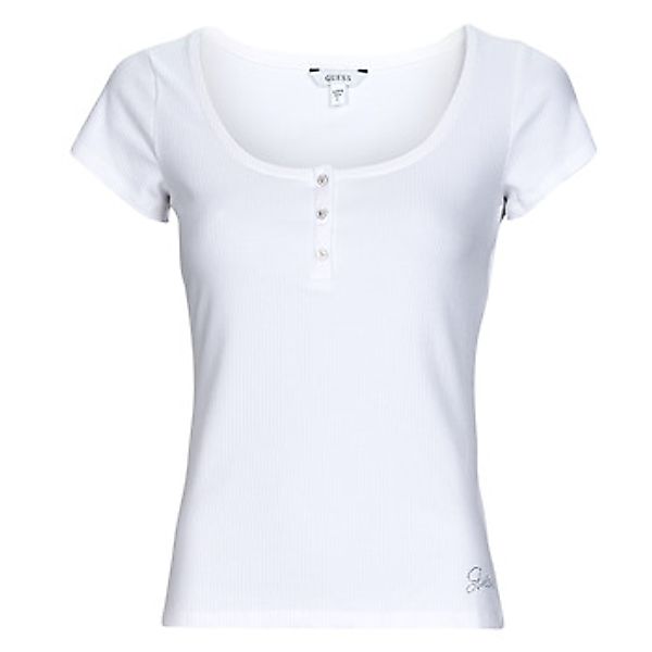 Guess  T-Shirt ES SS KARLEE JEWEL BTN HENLEY günstig online kaufen
