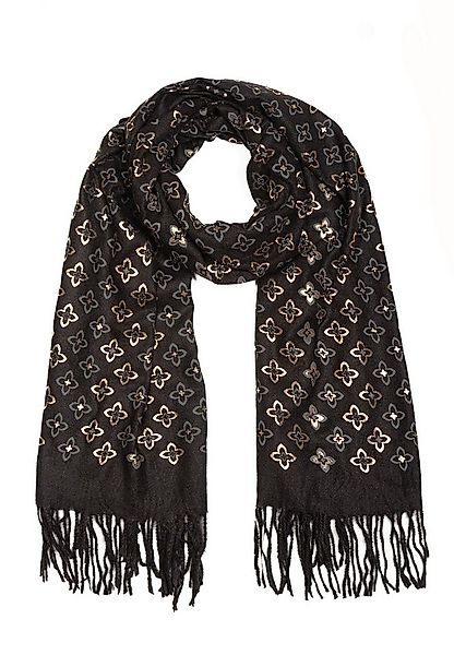Cassandra Accessoires Schal Winterschal "Lydia", mit Goldprint, mit Wolle günstig online kaufen