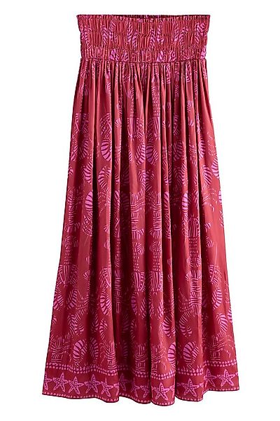 Next Maxirock Glänzender Maxirock aus Satin mit Hummer-Print (1-tlg) günstig online kaufen