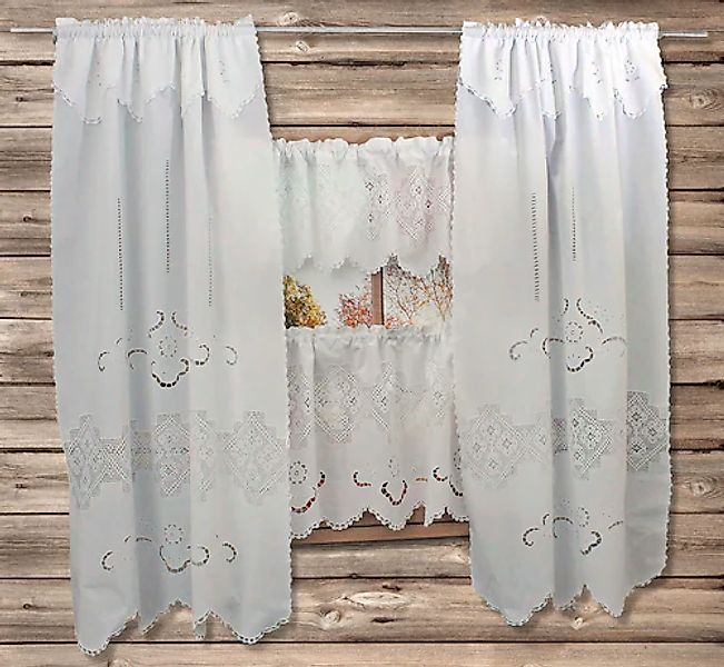 HOSSNER - ART OF HOME DECO Gardine »Bondone«, (1 St.), Häkelspitze - ECHTE günstig online kaufen