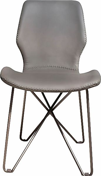 Leonique Esszimmerstuhl "Layla" () Polyester Esszimmerstuhl, grau, Schalens günstig online kaufen