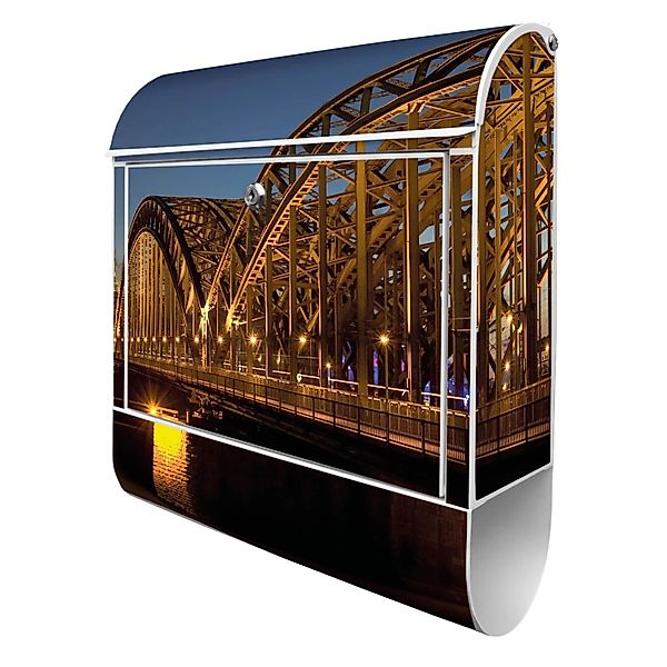 Banjado Design Briefkasten Weiß Pulverbeschichtet 39x47x14cm 2 Schlüssel Mi günstig online kaufen