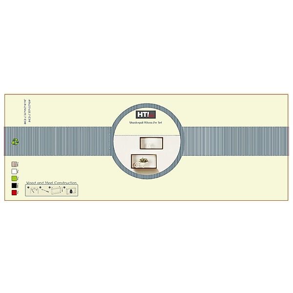 HTI-Line Wandregal Wandregal Altona 908a 2er-Set, günstig online kaufen