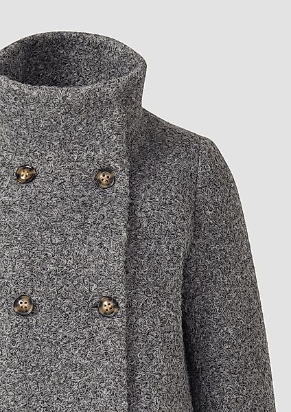 s.Oliver BLACK LABEL Funktionsmantel Gefütterter Bouclémantel günstig online kaufen