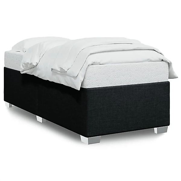 vidaXL Bett Bettgestell ohne Matratze Schwarz 90x190 cm Stoff günstig online kaufen