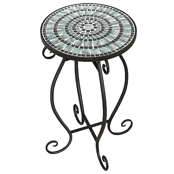 KOMFOTTEU Gartentisch Mosaik Beistelltisch, mit Metallgestell, günstig online kaufen