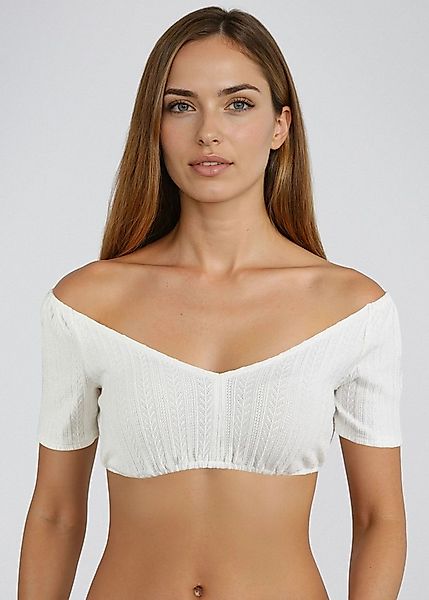 Spieth & Wensky Dirndlbluse Hannelore (1-tlg) betont Schulterpartie, mit ti günstig online kaufen