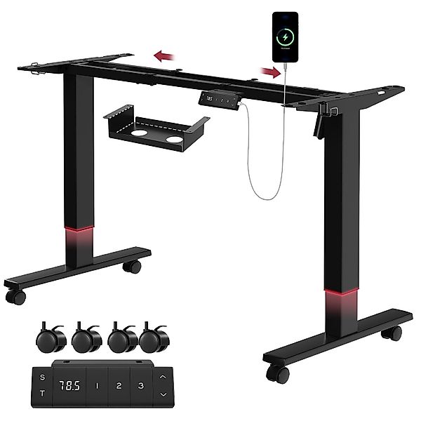 HOMALL Schreibtisch Elektrisch höhenverstellbares Tischgestell mit günstig online kaufen