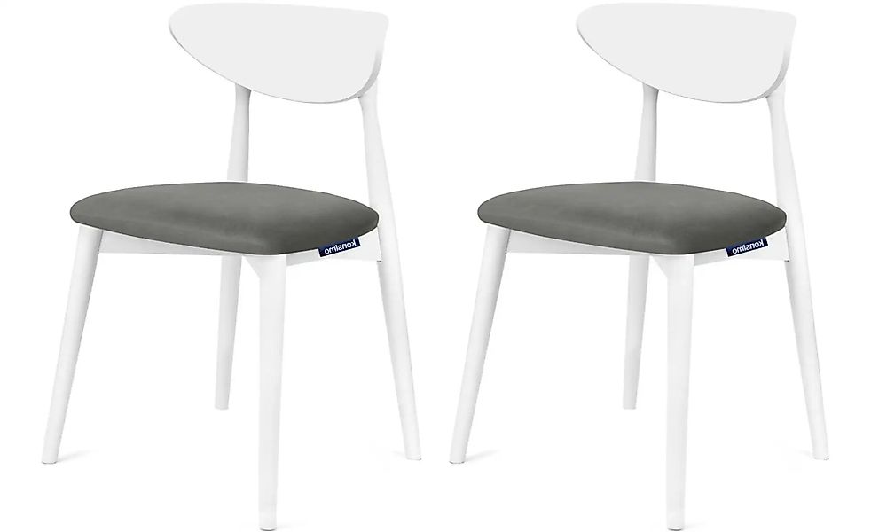 KONSIMO Esszimmerstuhl 2er-Set   ¦ grau ¦ Maße (cm): B: 47 H: 79 Stühle > P günstig online kaufen