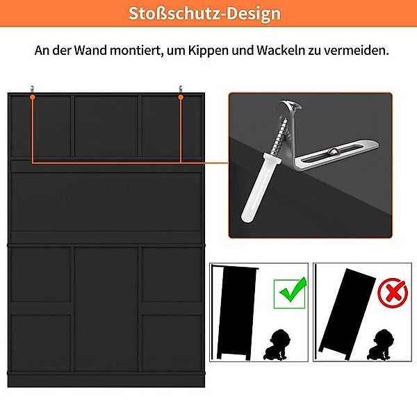 HAUSS SPOLE Hochschrank Hochschrank mit verstellbaren Ablagen & Weinregal, günstig online kaufen