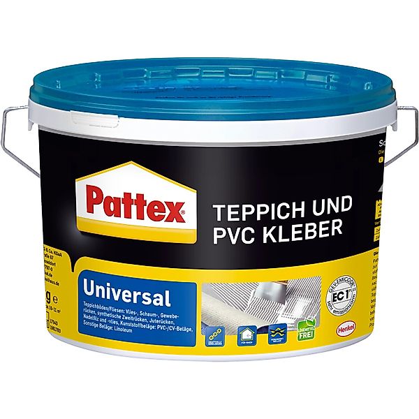 Pattex Teppichkleber Teppich und PVC Kleber Universal 4 kg Eimer günstig online kaufen
