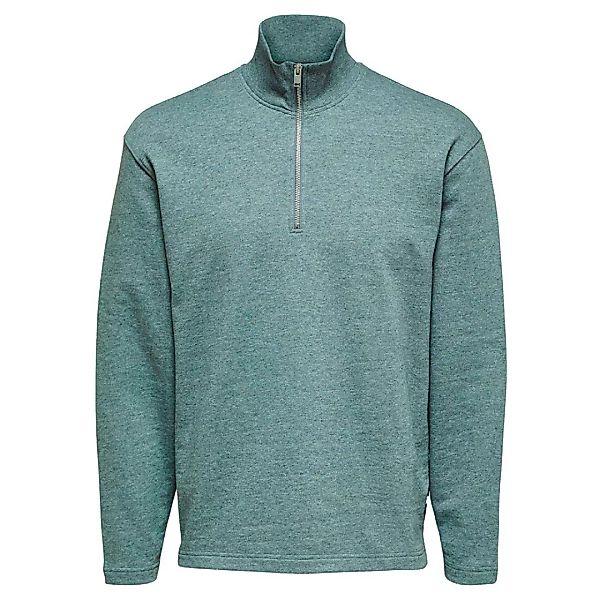 Selected Carson Relax Sweatshirt Mit Stehkragen Und Halbem Reißverschluss L günstig online kaufen