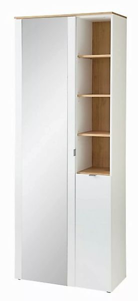 freiraum Garderobenschrank Bari in Weiß matt, MDF, Spannplatte - 78x202x38c günstig online kaufen