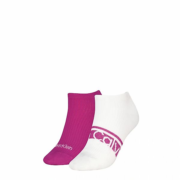 Calvin Klein Sneakersocken "CK WOMEN SNEAKER LOGO STRIPE" 2 Paar, mit Logos günstig online kaufen