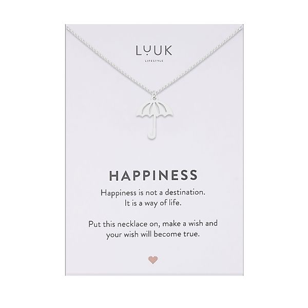 LUUK LIFESTYLE Kette mit Anhänger Regenschirm, günstig online kaufen
