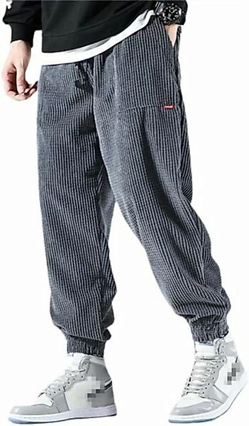 RUZU UG Slouchy Jeans Männer Haremshose Warme Cordhose Outdoor Männliche Lo günstig online kaufen