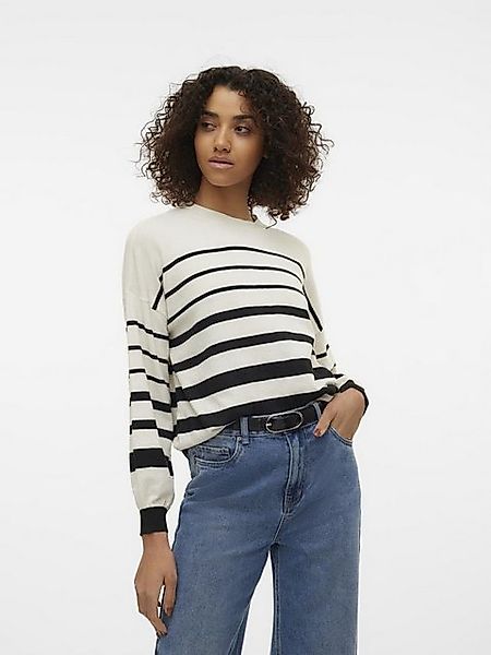 Vero Moda Rundhalspullover Rain (1-tlg) Drapiert/gerafft günstig online kaufen