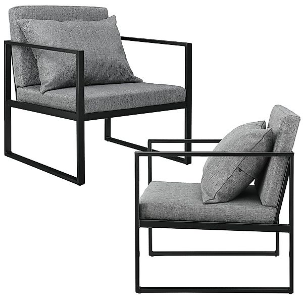 en.casa Sessel, »Ragusa« 2er Set Relaxsessel günstig online kaufen