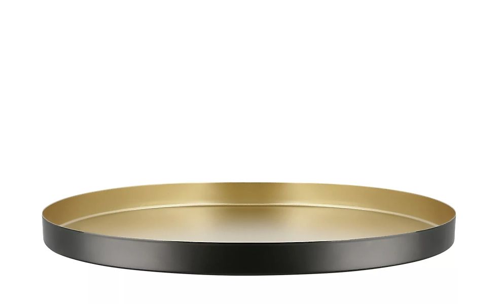 Deko Teller - schwarz - Metall - 1,8 cm - Dekoration > Dekoschalen - Möbel günstig online kaufen