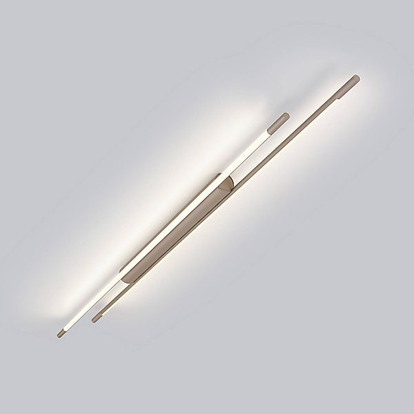 Helestra LED-Deckenlampe LEDA, braun, Länge 150 cm, dimmbar günstig online kaufen